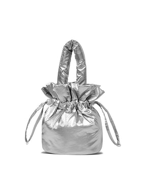 グロッシー 中綿入り バケットバッグ