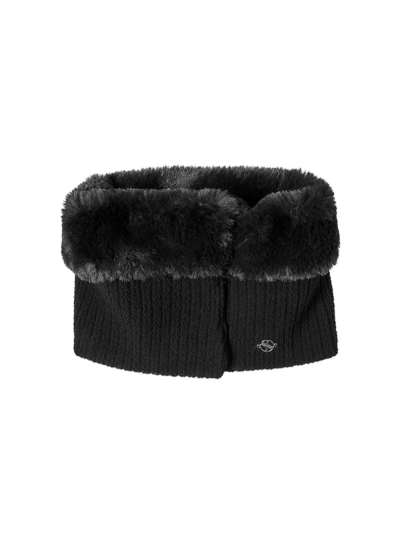 ファー&ニットミックス ネックウォーマー