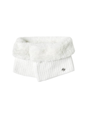 ファー&ニットミックス ネックウォーマー