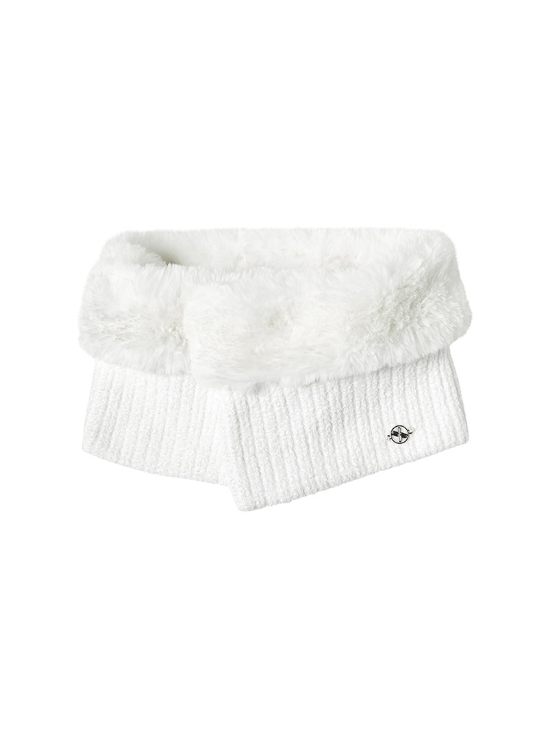 ファー&ニットミックス ネックウォーマー