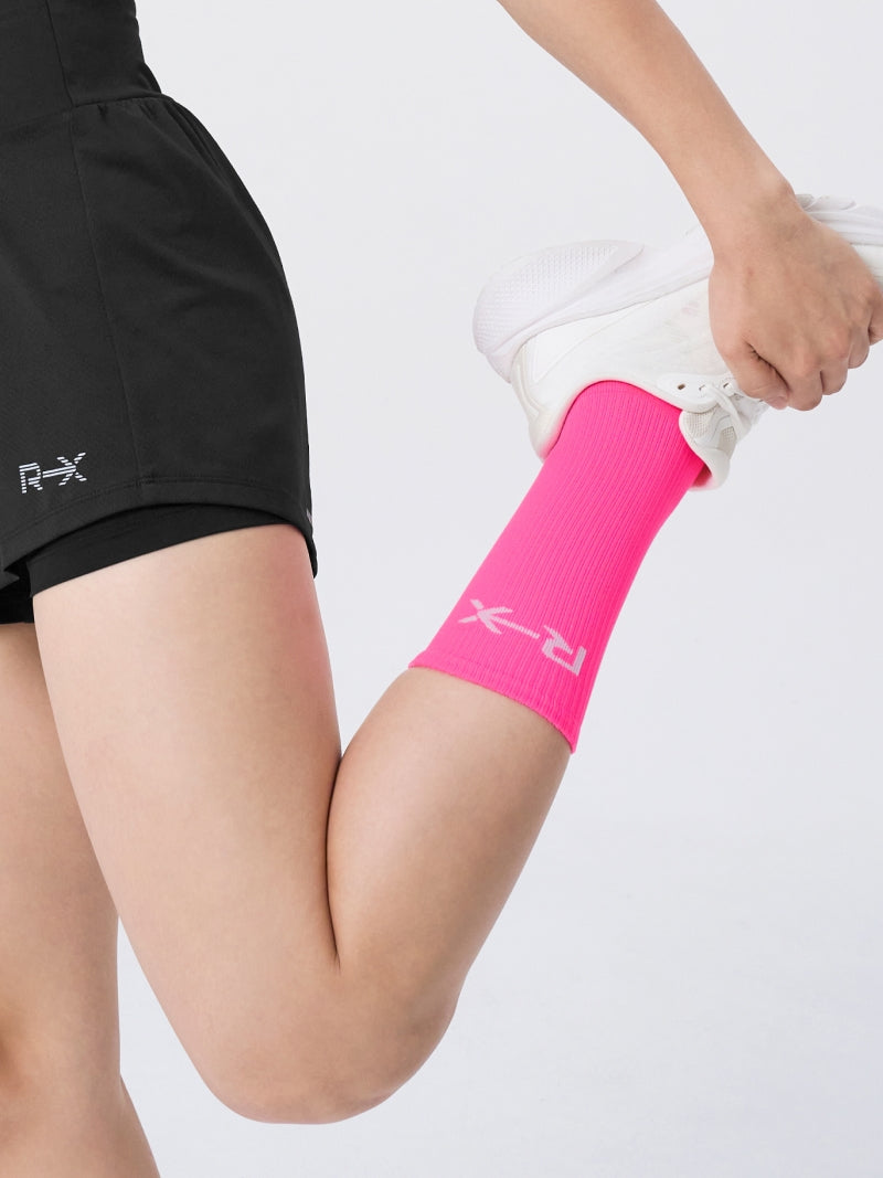 RX ネオンカラー ランニング 消臭滑り止め付き クルーソックス