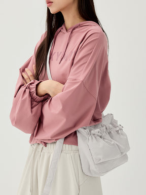 リボン シャーリング クロスバック