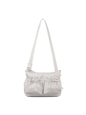 リボン シャーリング クロスバック