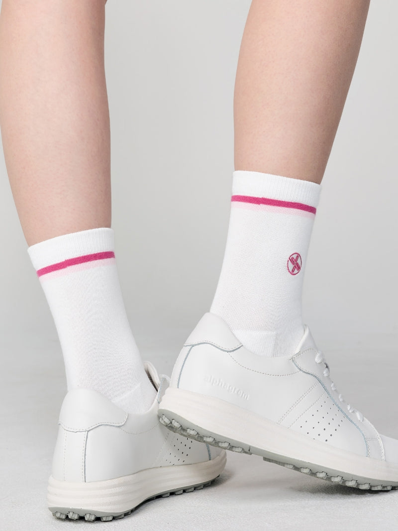 フィールド ダブルライン クルーソックス