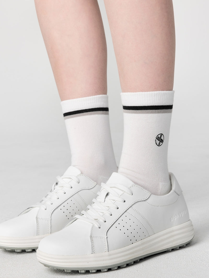 フィールド ダブルライン クルーソックス