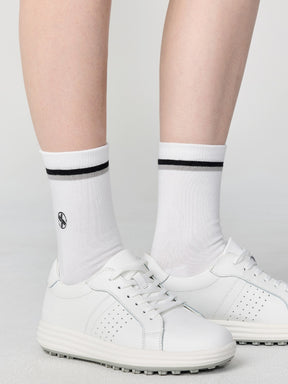 フィールド ダブルライン クルーソックス