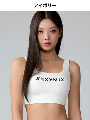 【夏まとめ買い】BLACK LABEL シグネチャー パワーライズ ロゴ入り ブラトップ