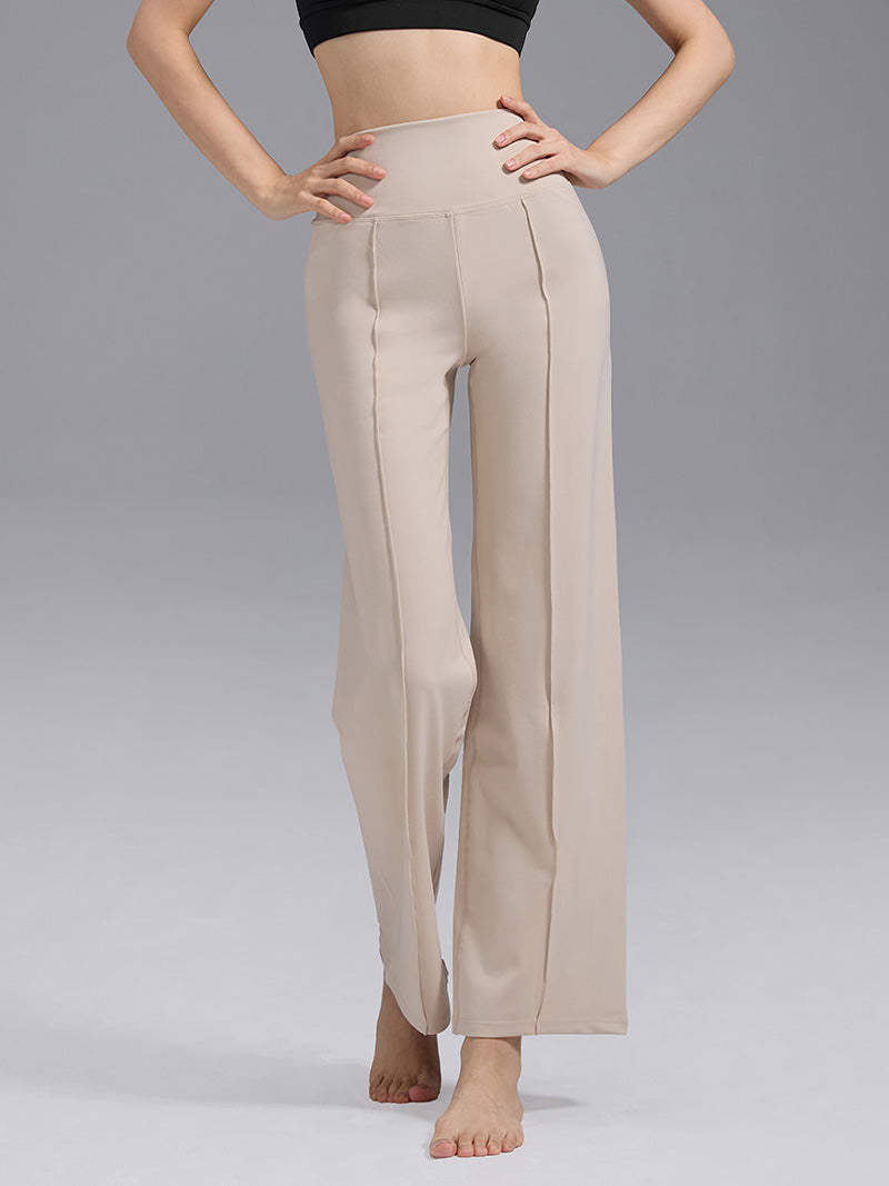 コンフォートファイン ピンタック入り ワイドパンツ ショート丈 & ロング丈