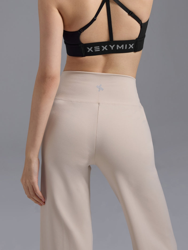 コンフォートファイン ピンタック入り ワイドパンツ ショート丈 & ロング丈