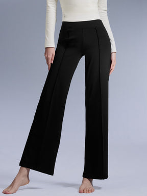 コンフォートファイン ピンタック入り ワイドパンツ ショート丈 & ロング丈