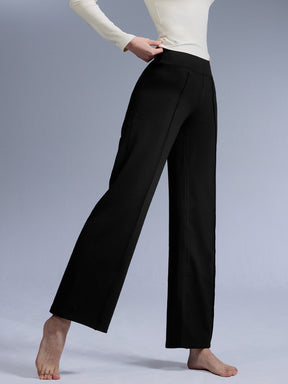 コンフォートファイン ピンタック入り ワイドパンツ ショート丈 & ロング丈