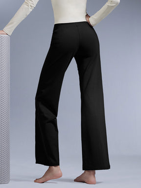 コンフォートファイン ピンタック入り ワイドパンツ ショート丈 & ロング丈