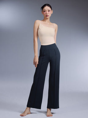 コンフォートファイン ピンタック入り ワイドパンツ ショート丈 & ロング丈