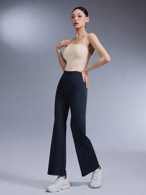 コンフォートファイン ピンタック入り ワイドパンツ ショート丈 & ロング丈