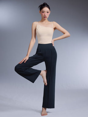 コンフォートファイン ピンタック入り ワイドパンツ ショート丈 & ロング丈