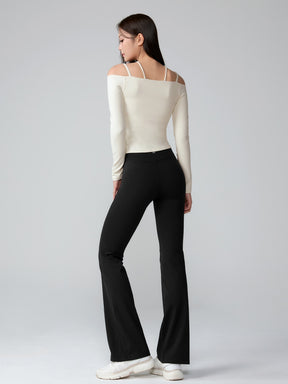 BLACK LABEL シグネチャー パワーライズ フレアレギンス ショート丈&ロング丈