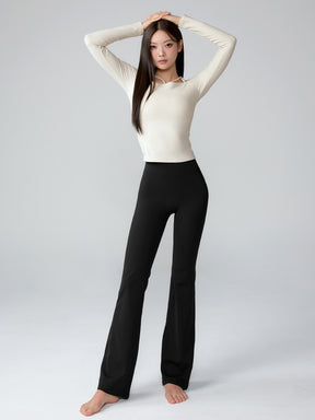 BLACK LABEL シグネチャー パワーライズ フレアレギンス ショート丈&ロング丈