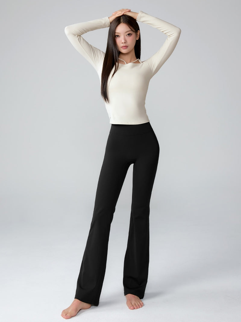 BLACK LABEL シグネチャー パワーライズ フレアレギンス ショート丈&ロング丈