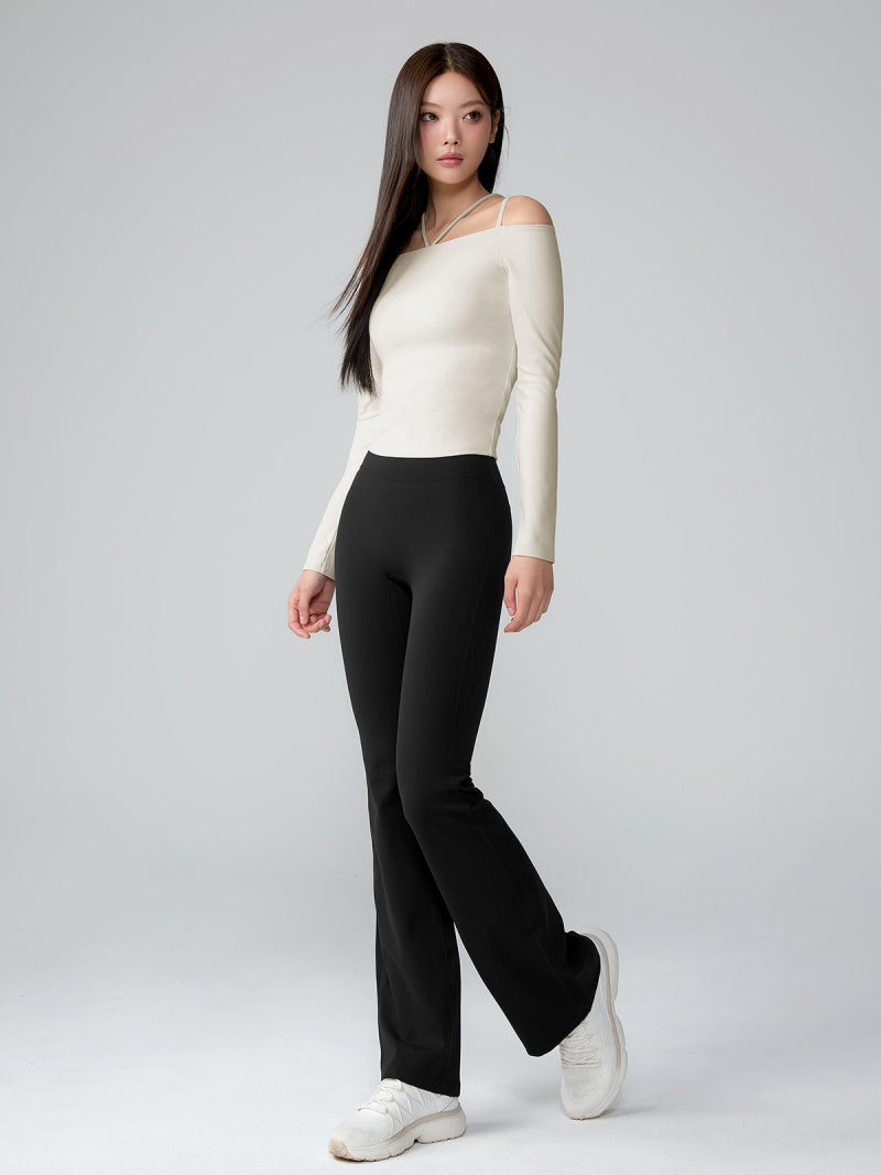 BLACK LABEL シグネチャー パワーライズ フレアレギンス ショート丈&ロング丈