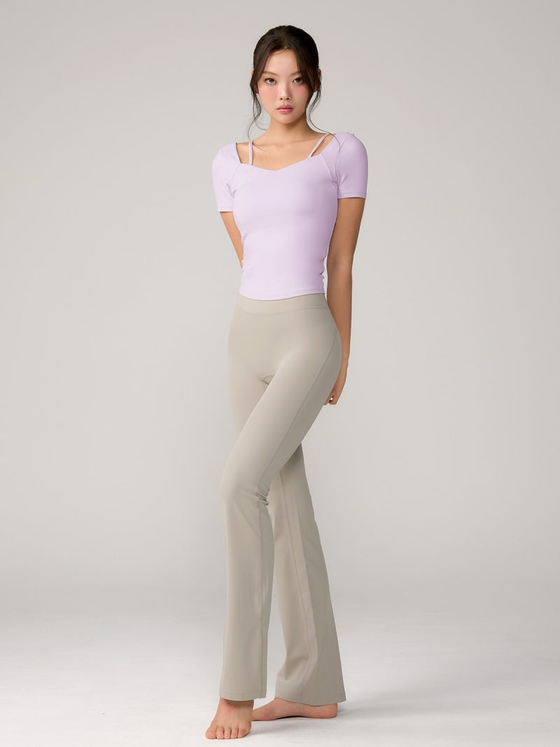 BLACK LABEL シグネチャー パワーライズ フレアレギンス ショート丈&ロング丈