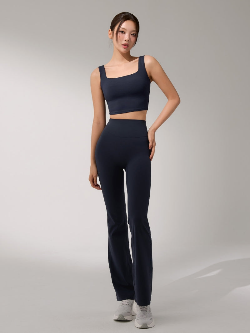 BLACK LABEL シグネチャー パワーライズ フレアレギンス ショート丈&ロング丈