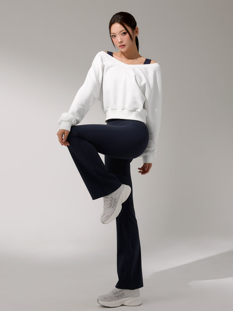 BLACK LABEL シグネチャー パワーライズ フレアレギンス ショート丈&ロング丈