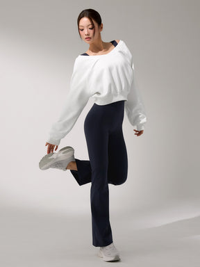 BLACK LABEL シグネチャー パワーライズ フレアレギンス ショート丈&ロング丈