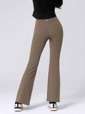 【裏起毛】BLACK LABEL シグネチャー パワーライズ フレアレギンス ショート丈&ロング丈