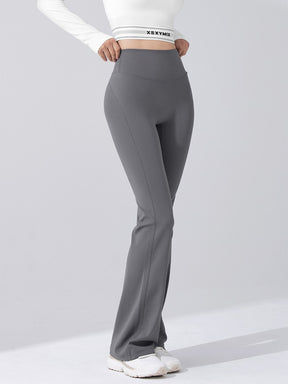 【裏起毛】BLACK LABEL シグネチャー パワーライズ フレアレギンス ショート丈&ロング丈