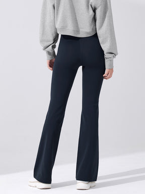 【裏起毛】BLACK LABEL シグネチャー パワーライズ フレアレギンス ショート丈&ロング丈