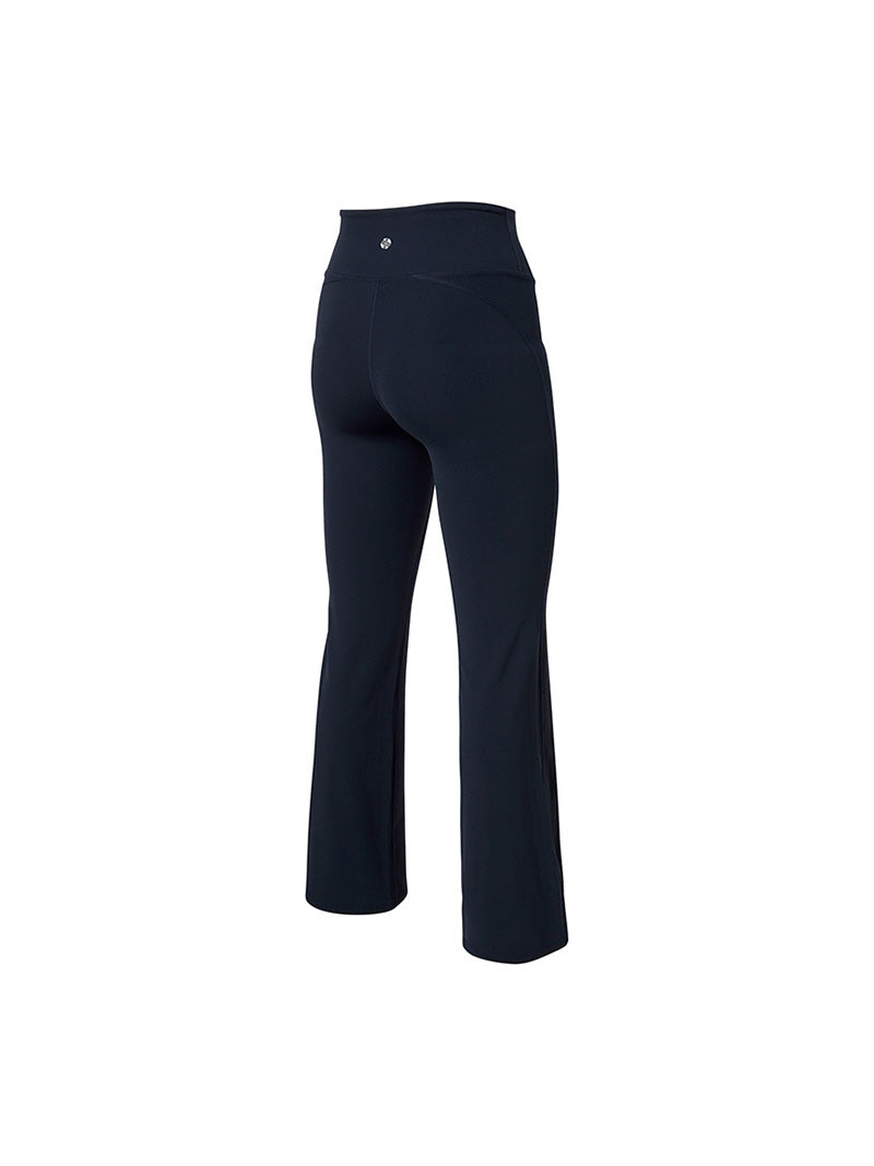 【裏起毛】BLACK LABEL シグネチャー パワーライズ フレアレギンス ショート丈&ロング丈