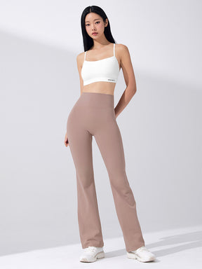 【裏起毛】BLACK LABEL シグネチャー パワーライズ フレアレギンス ショート丈&ロング丈