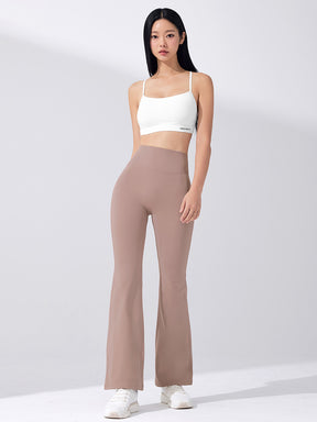 【裏起毛】BLACK LABEL シグネチャー パワーライズ フレアレギンス ショート丈&ロング丈