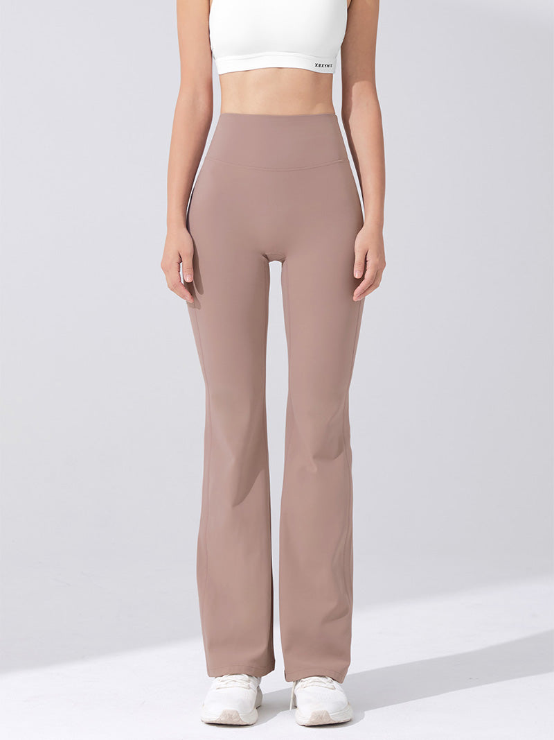 【裏起毛】BLACK LABEL シグネチャー パワーライズ フレアレギンス ショート丈&ロング丈