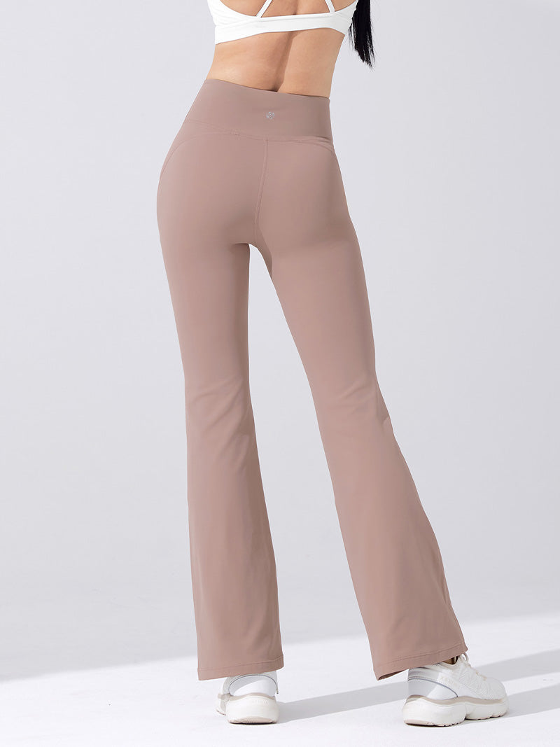 【裏起毛】BLACK LABEL シグネチャー パワーライズ フレアレギンス ショート丈&ロング丈