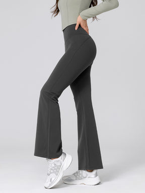 【裏起毛】BLACK LABEL シグネチャー パワーライズ フレアレギンス ショート丈&ロング丈