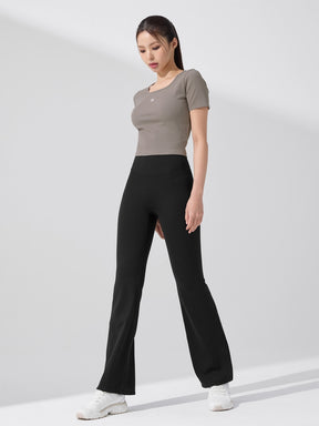 BLACK LABEL シグネチャー パワーライズ フレアレギンス ショート丈&ロング丈