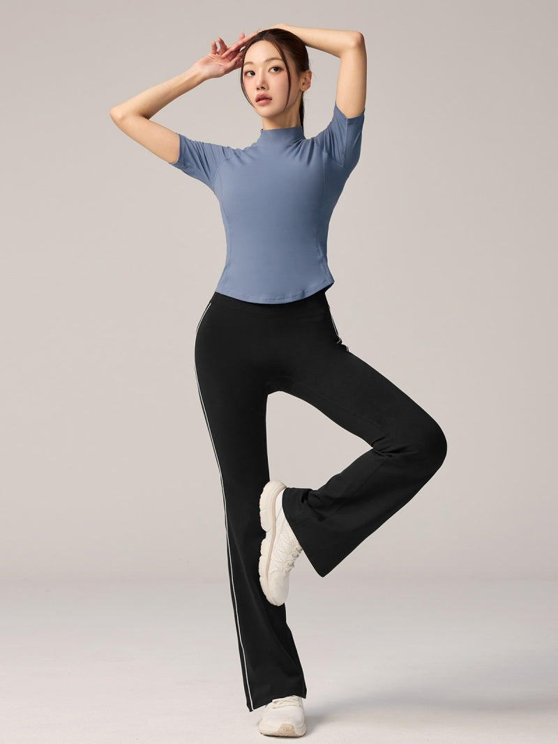 XWFST04J3 ピーチライク モックネック 半袖