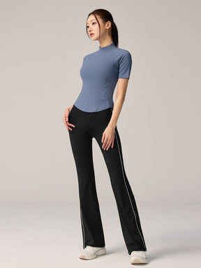 XWFST04J3 ピーチライク モックネック 半袖