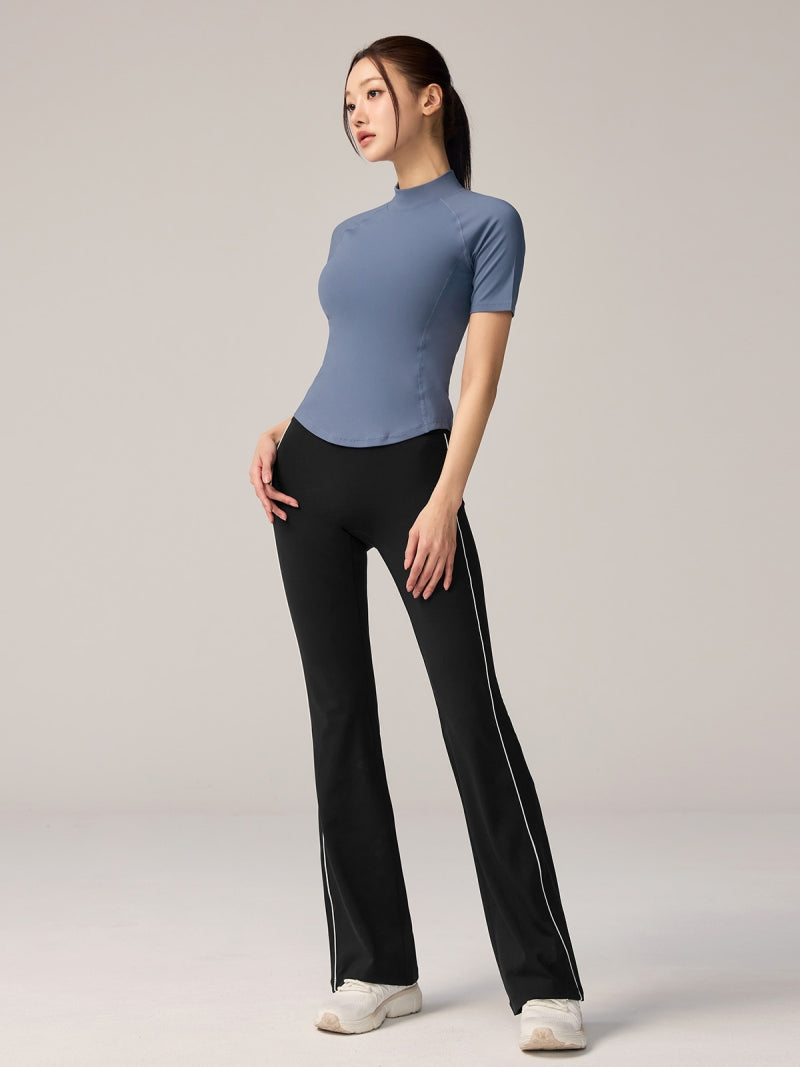 XWFST04J3 ピーチライク モックネック 半袖