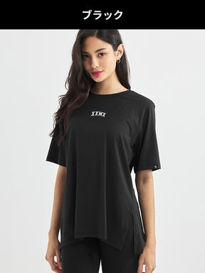 【夏まとめ買い】XXMX スリット入り ルーズフィット 半袖