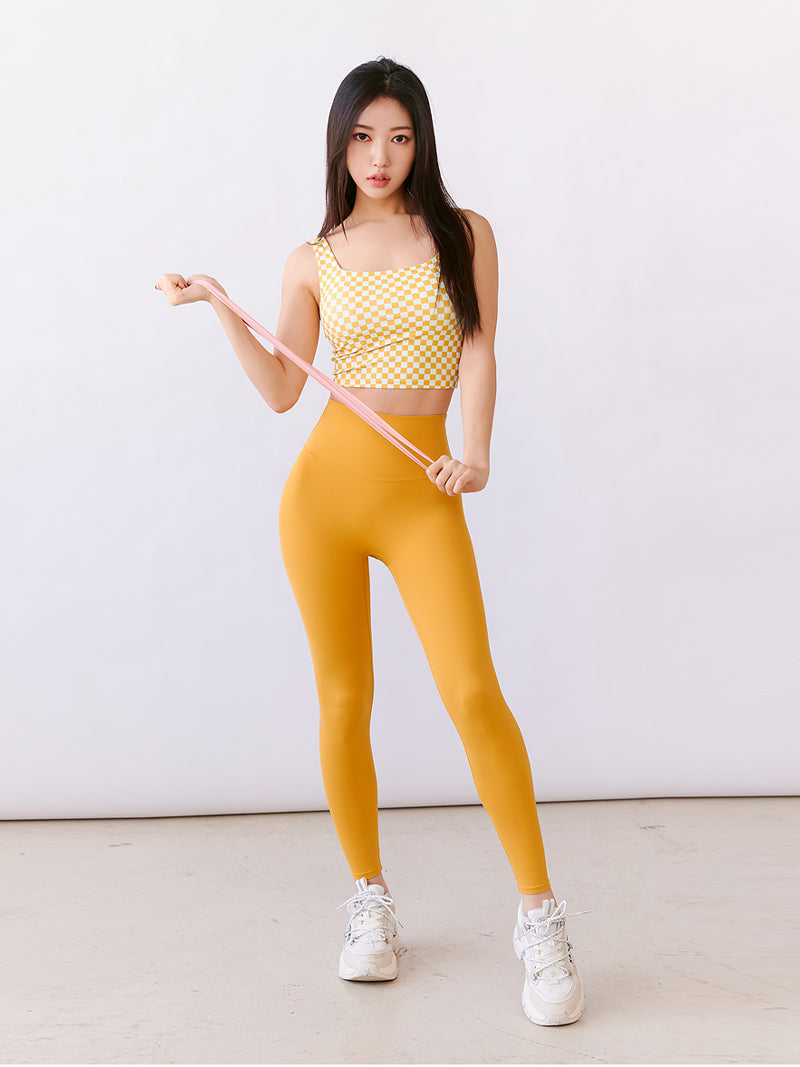 XT4349G XELLA INTENTION ブロックチェック柄 ブラトップ