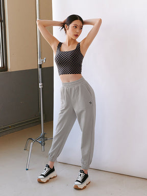 XT4349G XELLA INTENTION ブロックチェック柄 ブラトップ