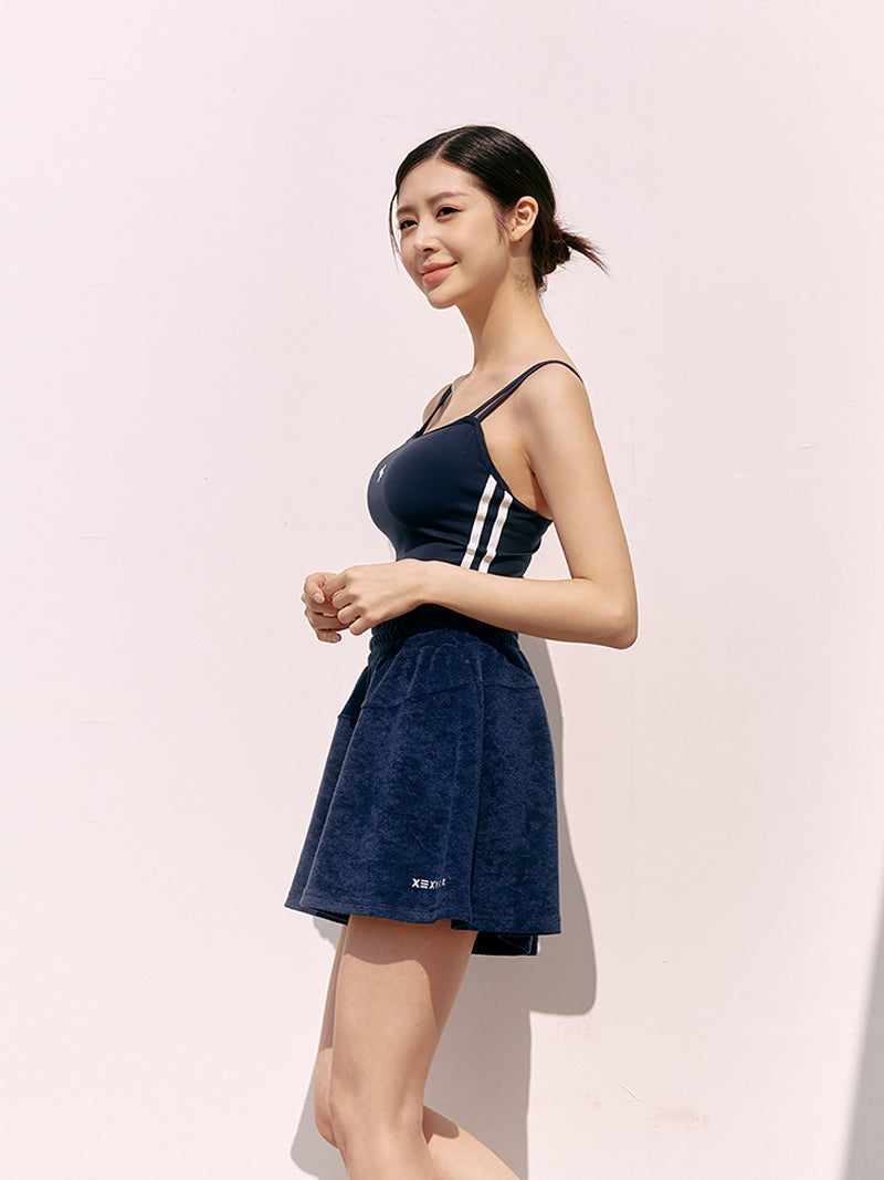 XA5387G コットンテリー フレアショートパンツ (単品)