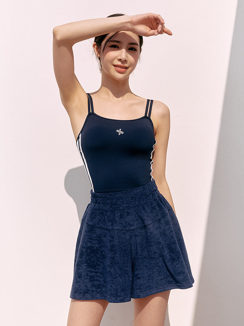 XA5387G コットンテリー フレアショートパンツ (単品)