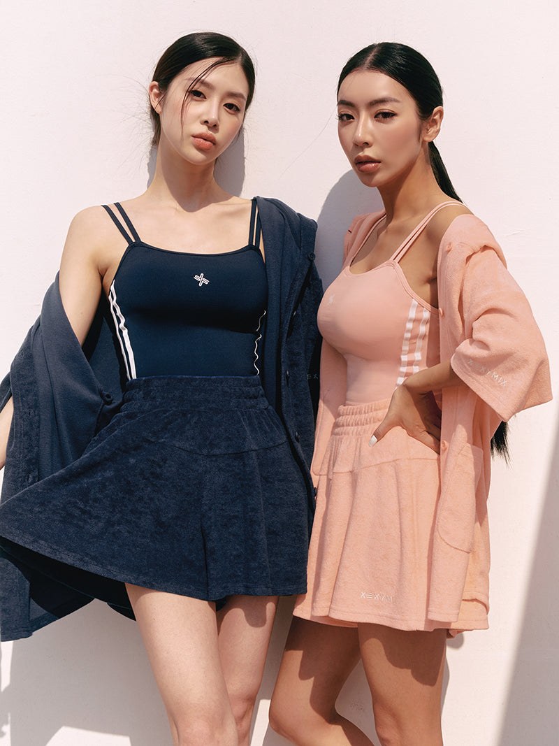 XA5387G コットンテリー フレアショートパンツ (単品)