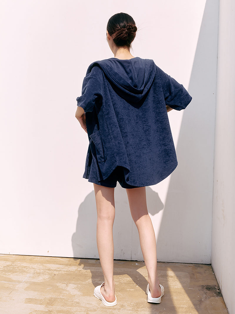 XA5387G コットンテリー フレアショートパンツ (単品)
