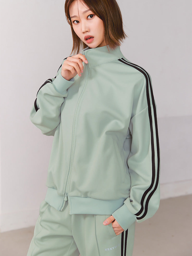 XA5363G サイドライン入り トラック ジップアップ (単品)