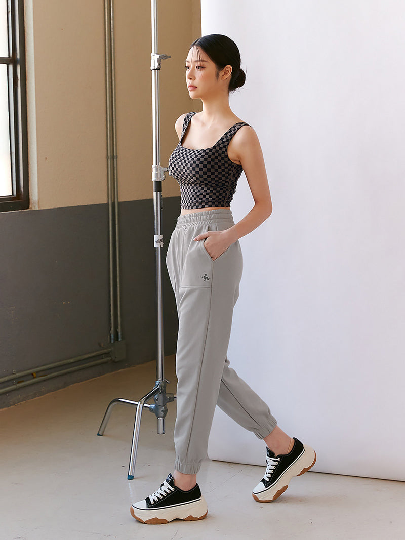 XT4349G XELLA INTENTION ブロックチェック柄 ブラトップ