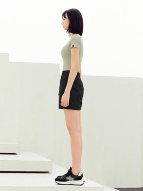 XA5391G フロントポケット付き ウーブンハーフパンツ